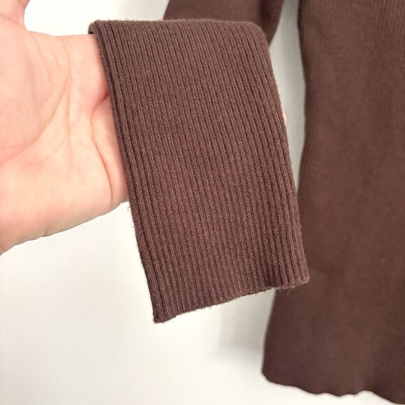 Camila Coelho Roscoe Cutout Turtleneck Sweater in Brown Women’s Size Small - Picture 5 of 8